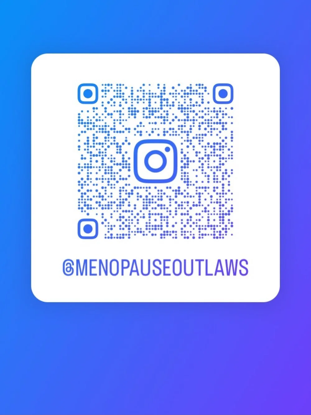 New IG for Menopause Outlaws - Encouragement through the power of story and song!