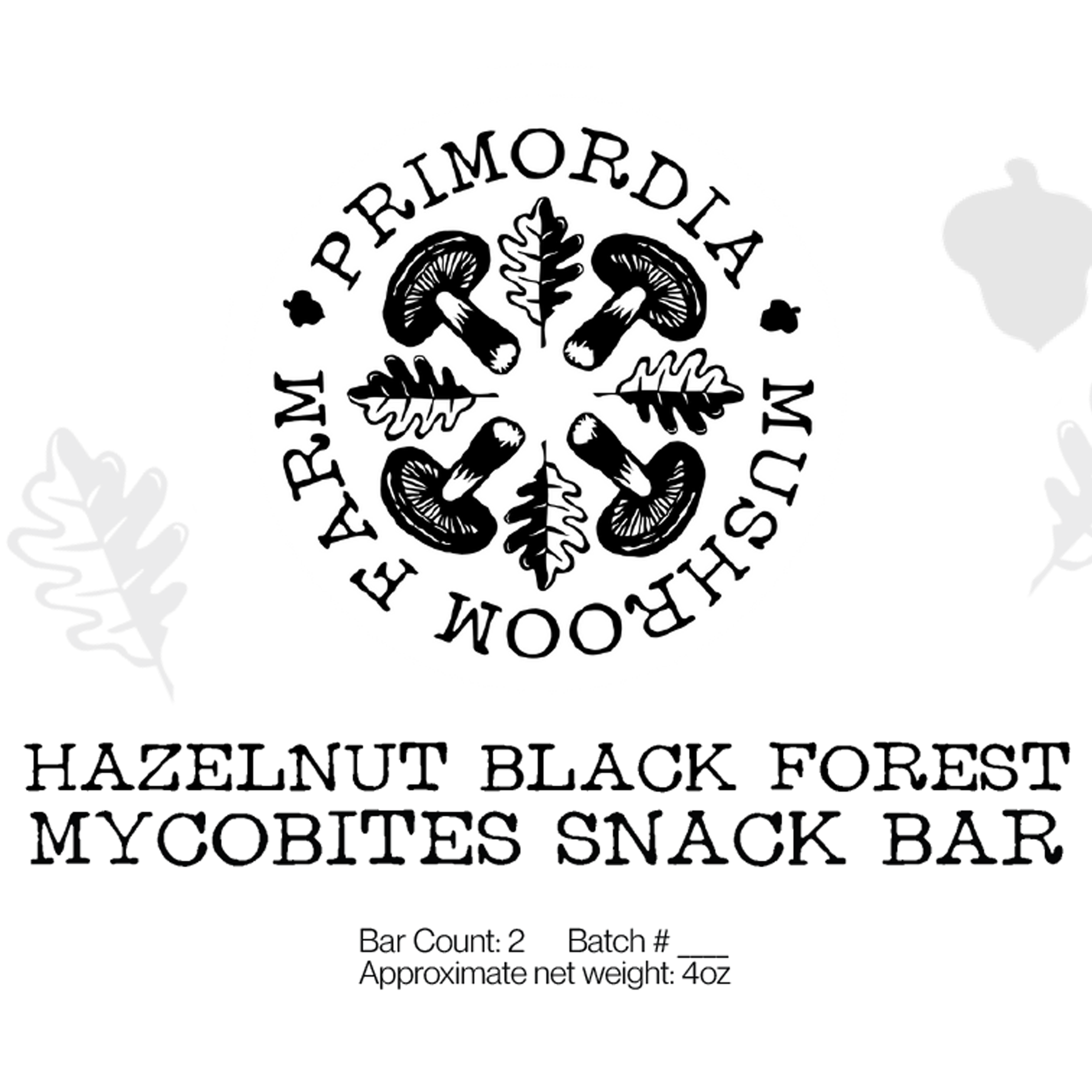 Mycobites Snack Bar: Hazelnut Black Forest