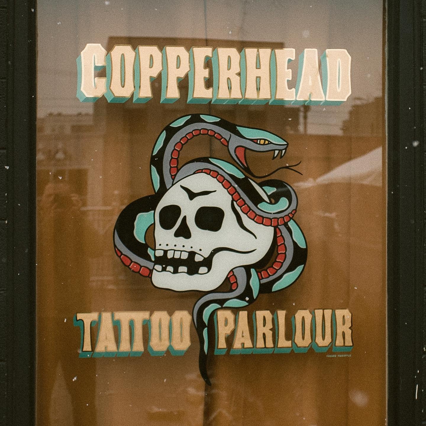 🐍 a kid rockin &amp; malort good time ty @copperheadtattooparlor 🐍