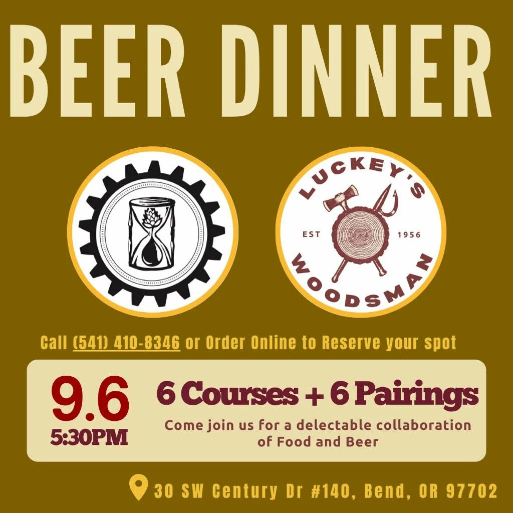Beer dinner w/ Luckey’s Woodsman