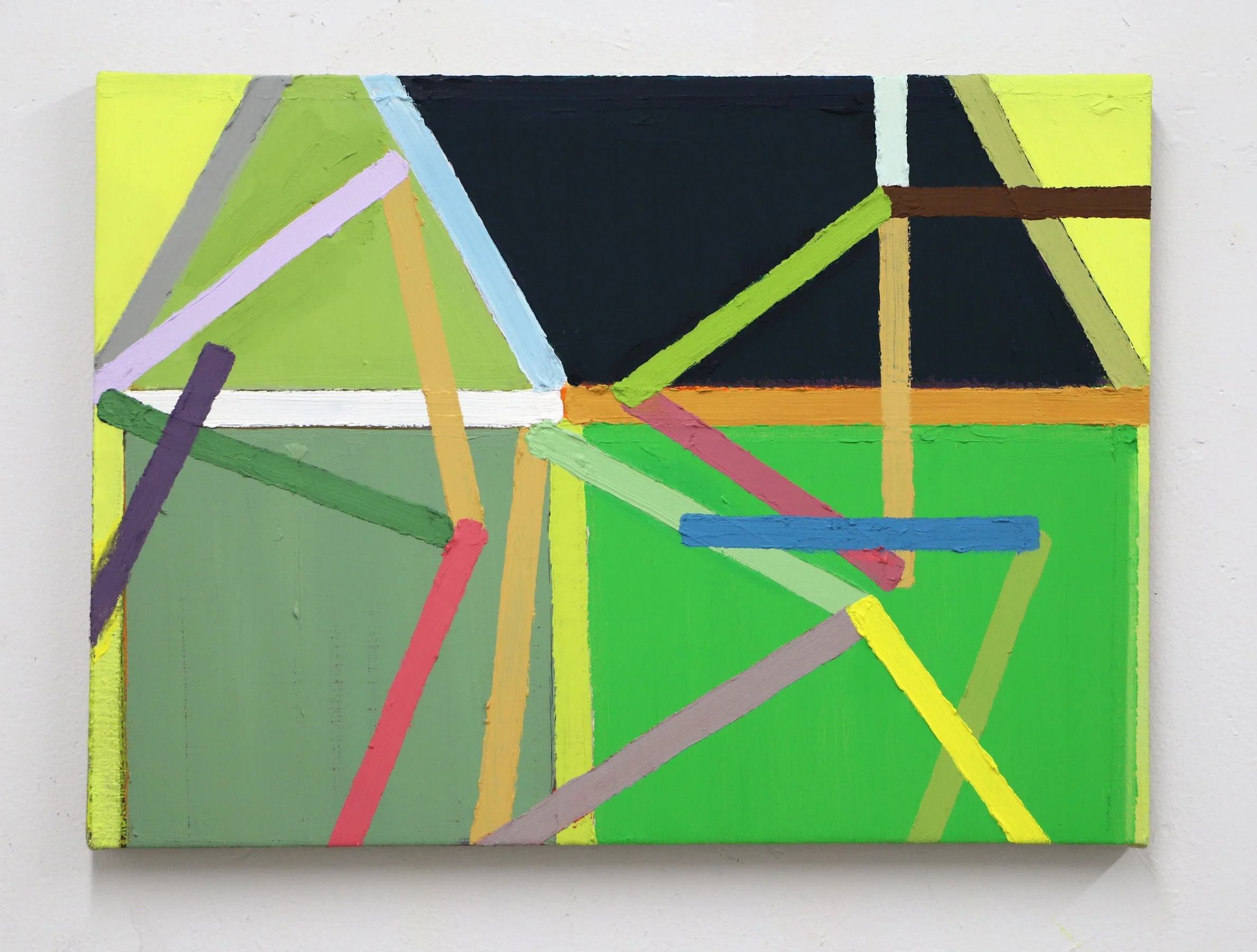   Untitled (LOT) , 2026, oil and wax on linen, 16×22 in. 