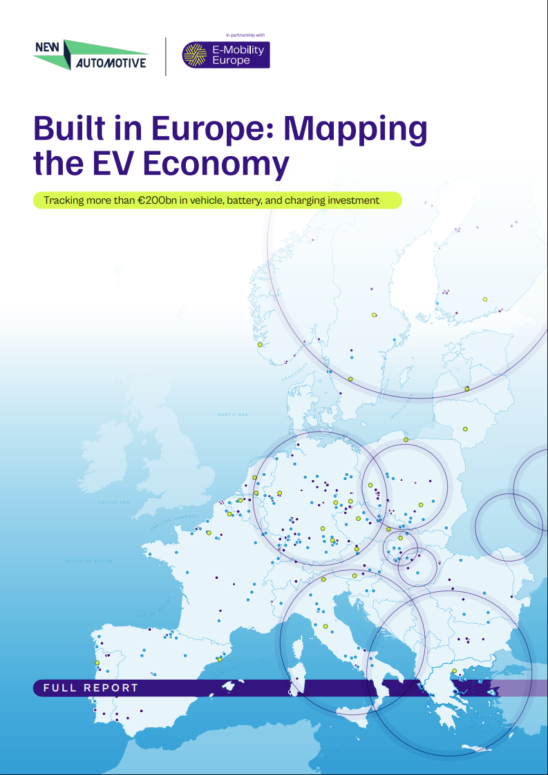  Built in Europe: Mapping the EV Economy 
 
In conjunction with E-Mobility Europe we have detailed the rapid scaling of the vital EV ecosystem.
 
 Download report 