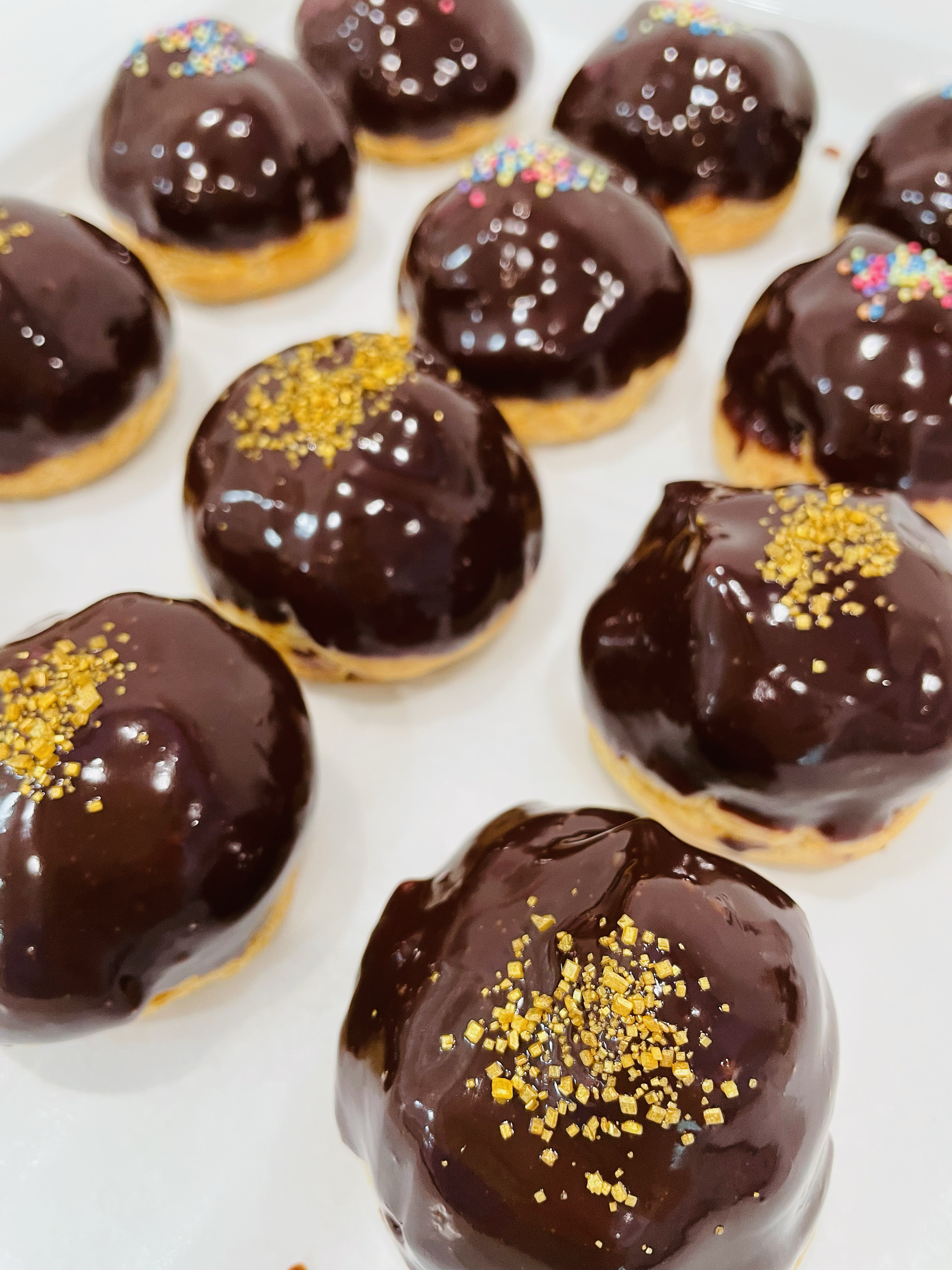 Ganache Chocolate Cream Puff