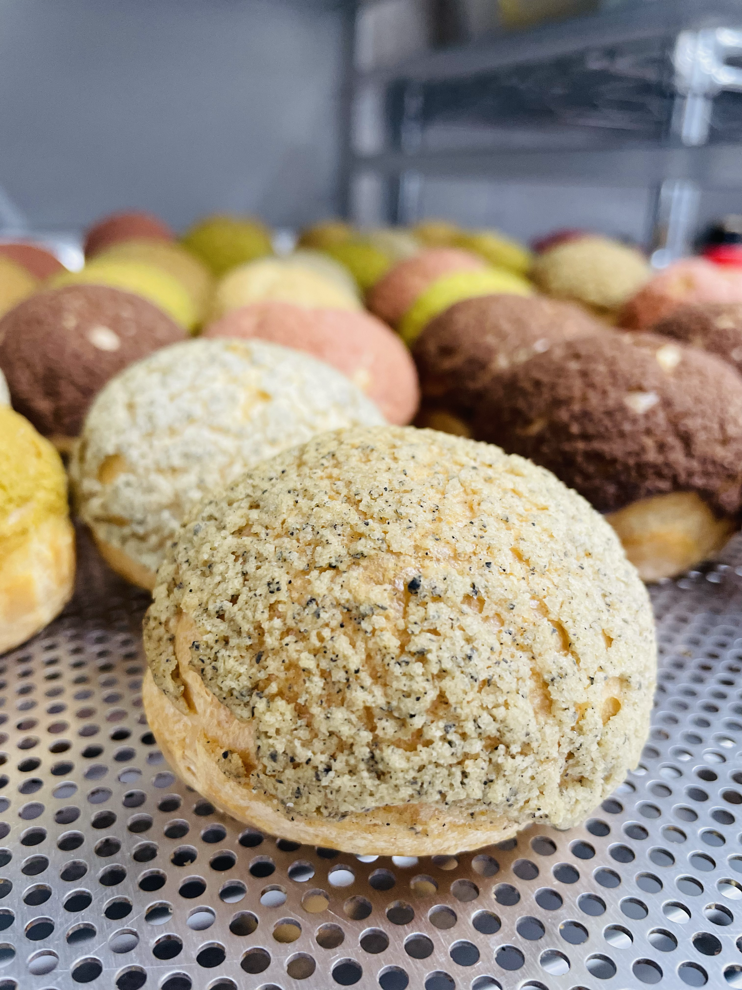 Black Sesame Cream Puff