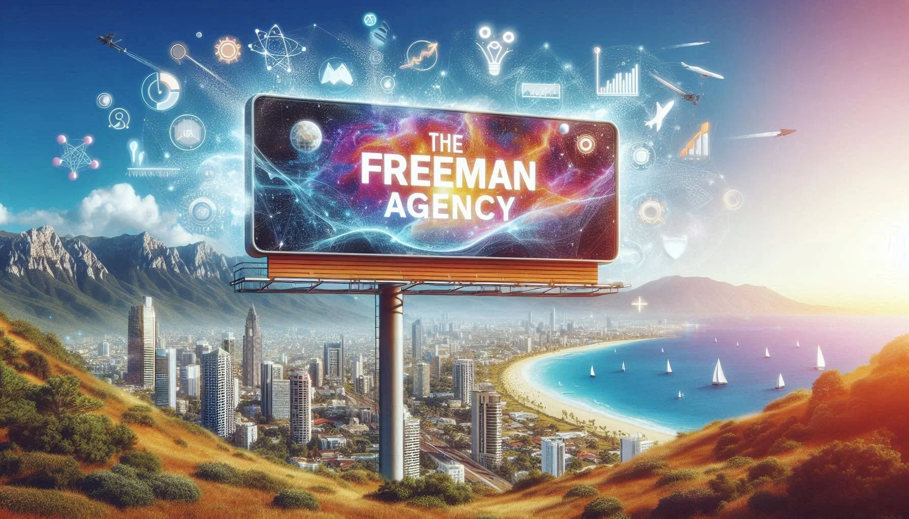 1 THE-FREEMAN-AGENCY-logo banner in a futuristic city scape.jpeg