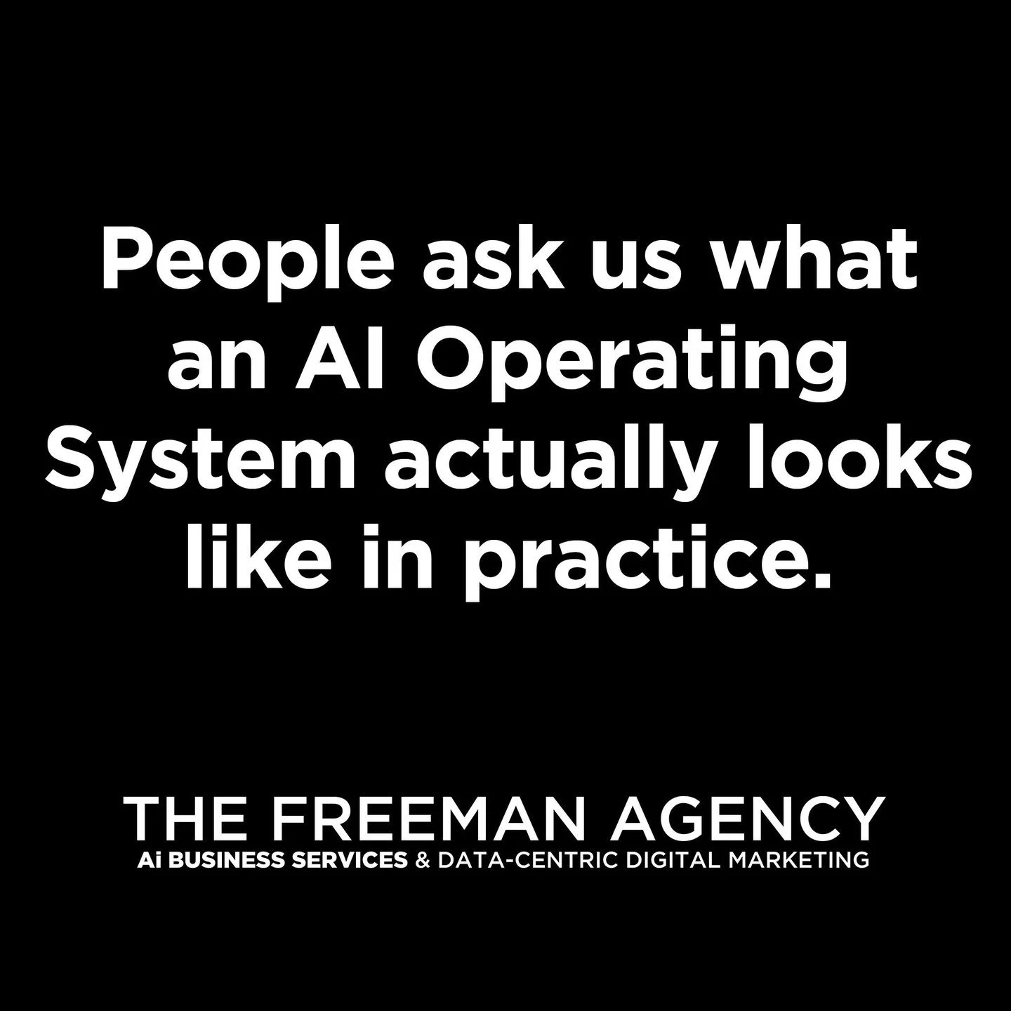 Here's what our own AIOS looked like this morning:

☀️ Morning brief waiting &mdash; revenue, pipeline, one flag, today's top 3. Read in 3 minutes. No reports pulled.

📧 17 emails overnight. 2 needed my attention. The rest: drafted, sorted, or flagg