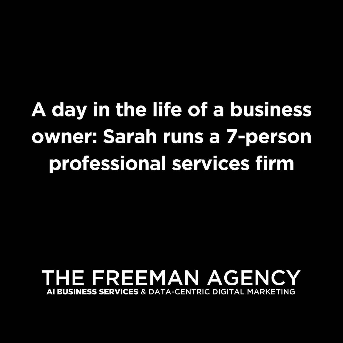 A day in the life &mdash; after AIOS.

**6:45am:** Morning brief waiting. Revenue up. One proposal flagged. Two overnight leads already responded to. Today's priorities: clear.

**7:10am:** Email. 11 messages. 4 needed attention. Done by 7:35.

**9:0