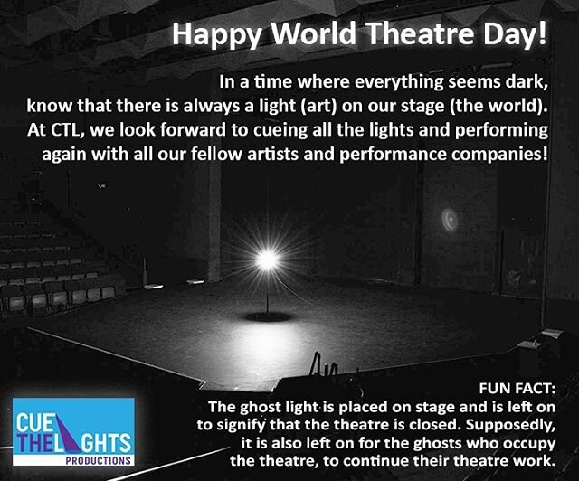 REPOST from our sister company @tiftpa 
#happyworldtheatreday #worldtheatreday #performingarts #musictheatre #theatrecompany #thearts #performingartscompany #artscommunity #cuethelightsproductions #cuethelightsco #tiftpa