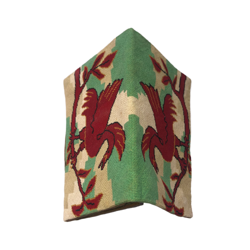Victorian Era Hand-Embroidered Silk Pocketbook