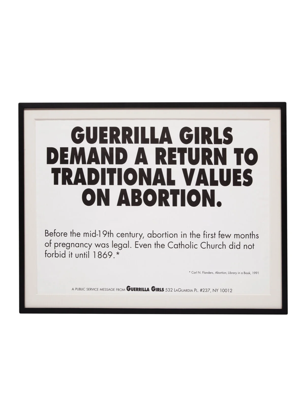 Guerrilla Girls Poster