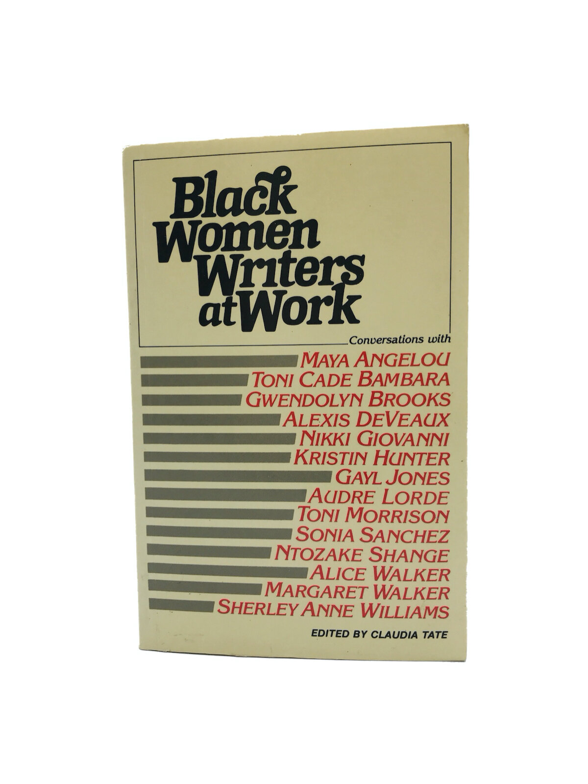 Black Women Writers at Work, edited by Claudia Tate