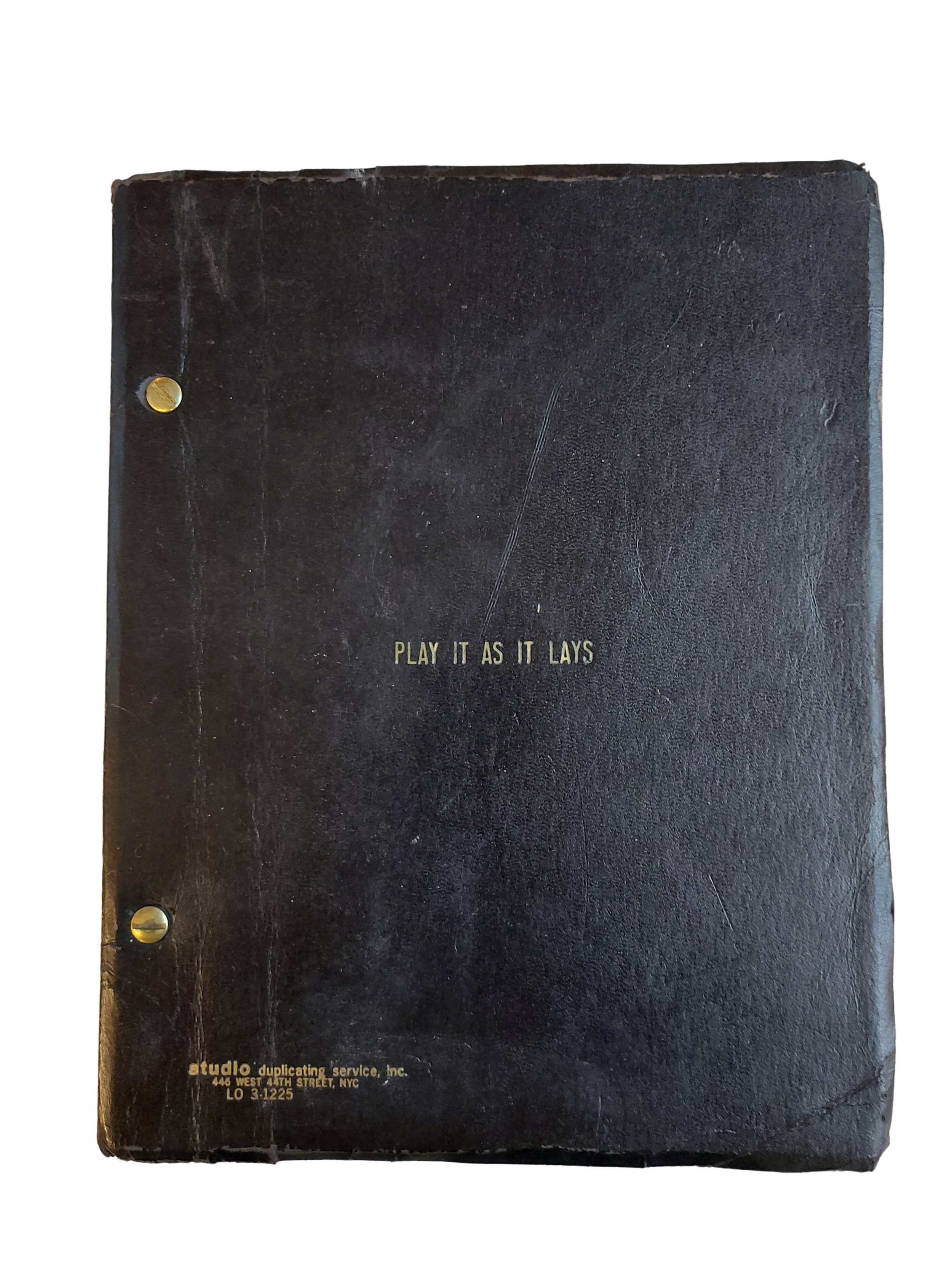 Play It As It Lays [Screenplay] by Joan Didion and John Gregory Dunne