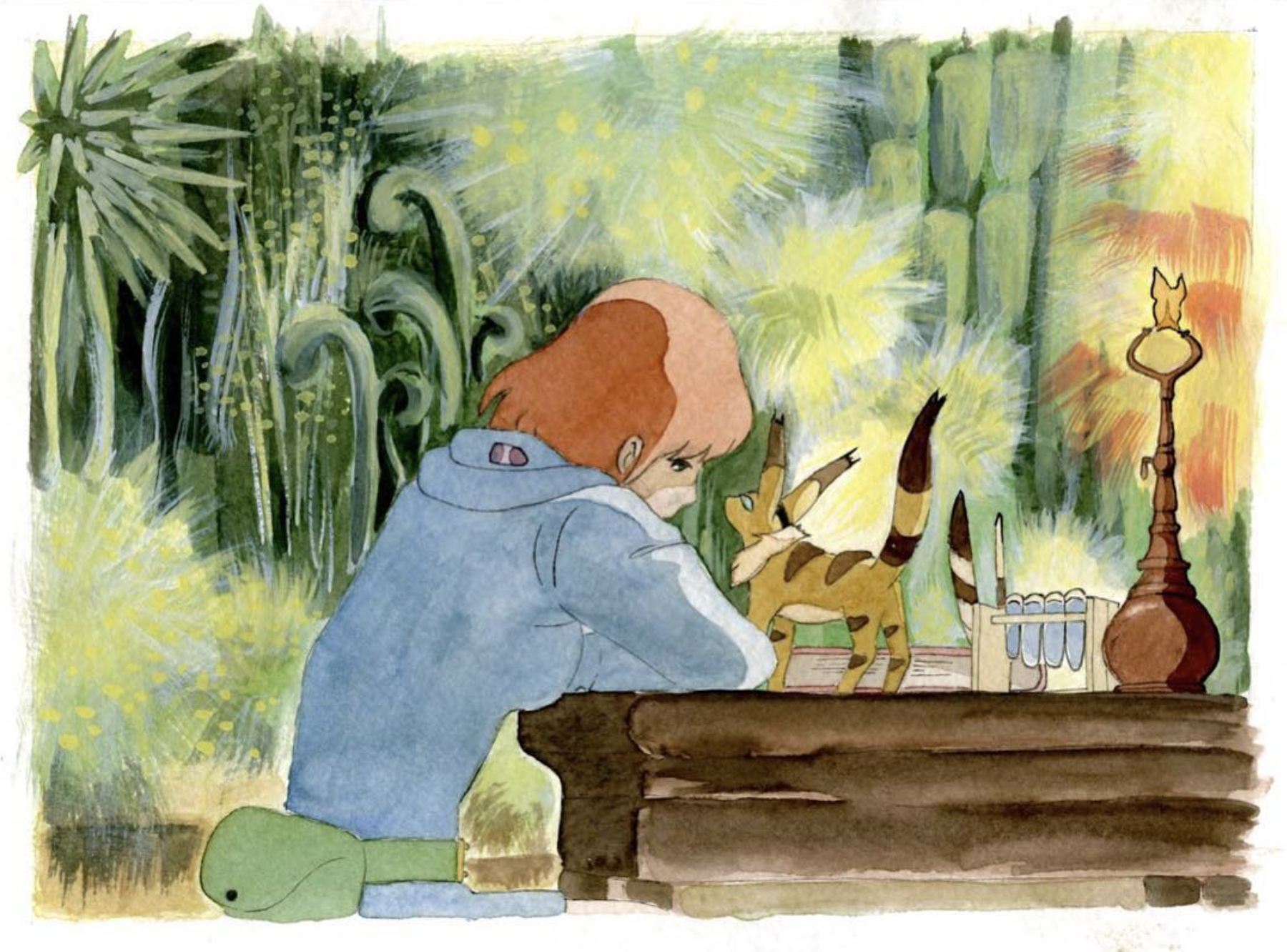  "Nausicaa"  
 
2019, watercolor, gouache, 6x8in.