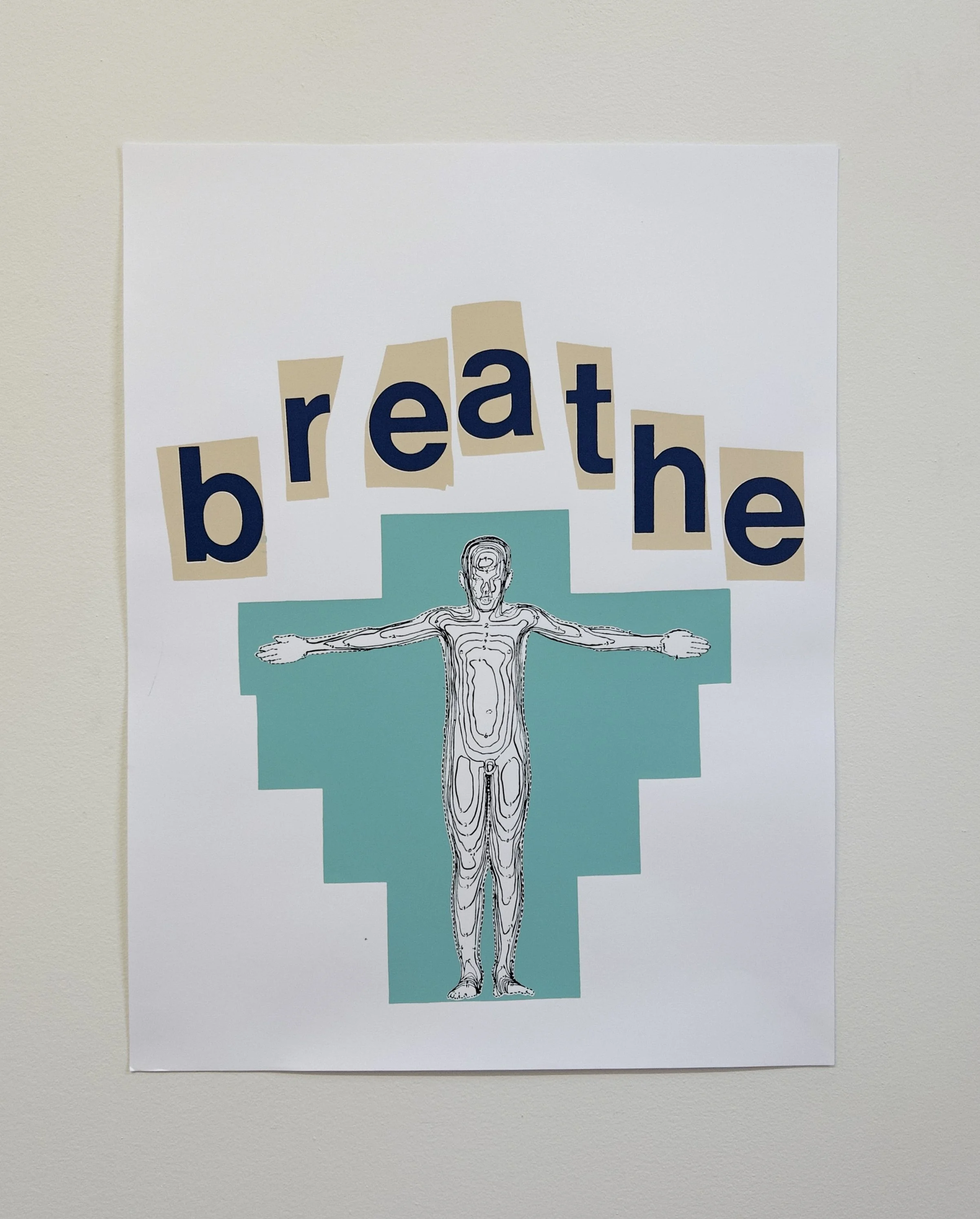   "breathe"  
 
 2026, screenprint on paper, 18x24in.