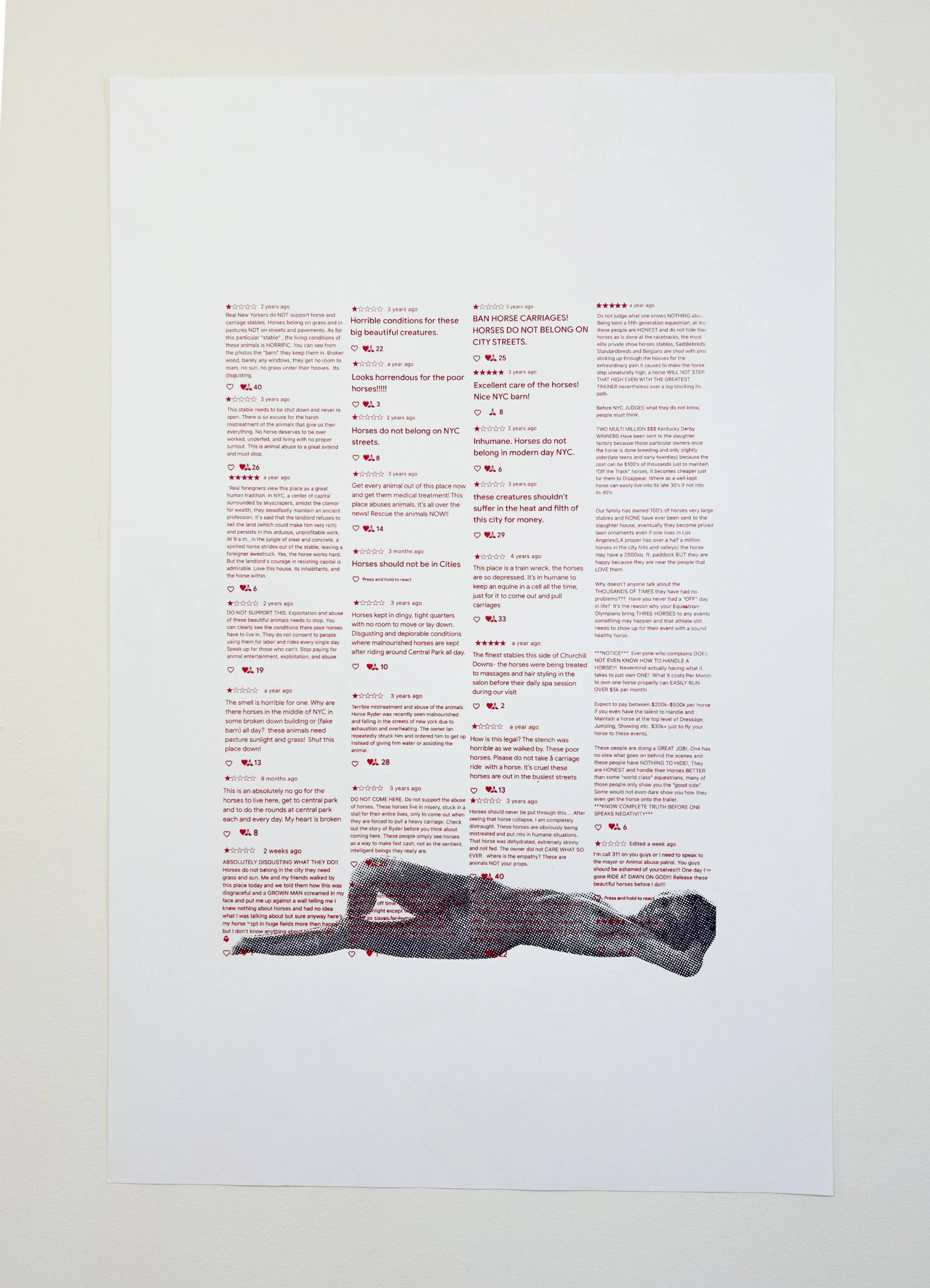   "HORSEGIRLS ★★★★★ 5/9"  
 
2026, screenprint on paper, 30x40in.