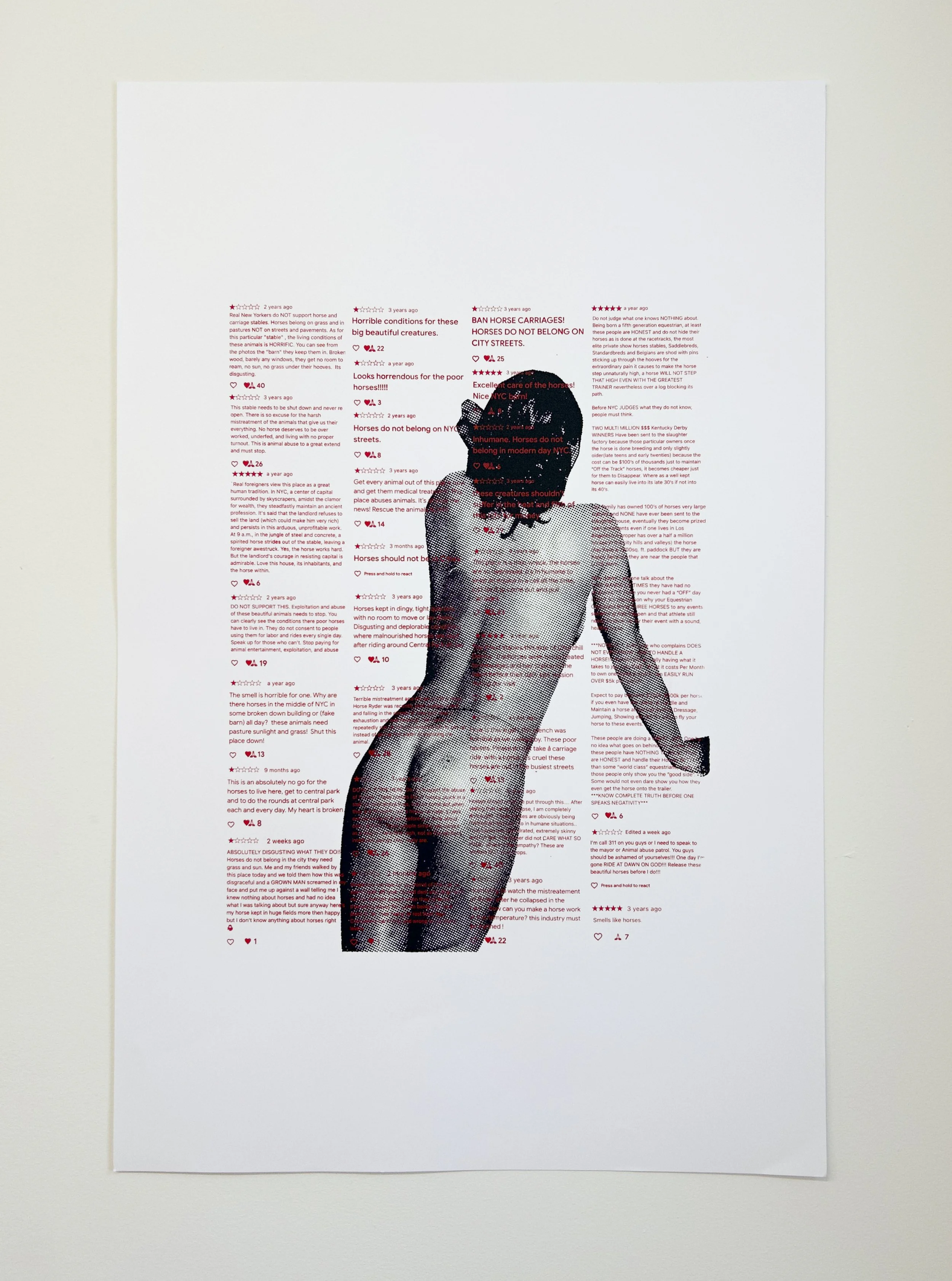   "HORSEGIRLS ★★★★★ 3/9"  
 
2026, screenprint on paper, 30x40in.