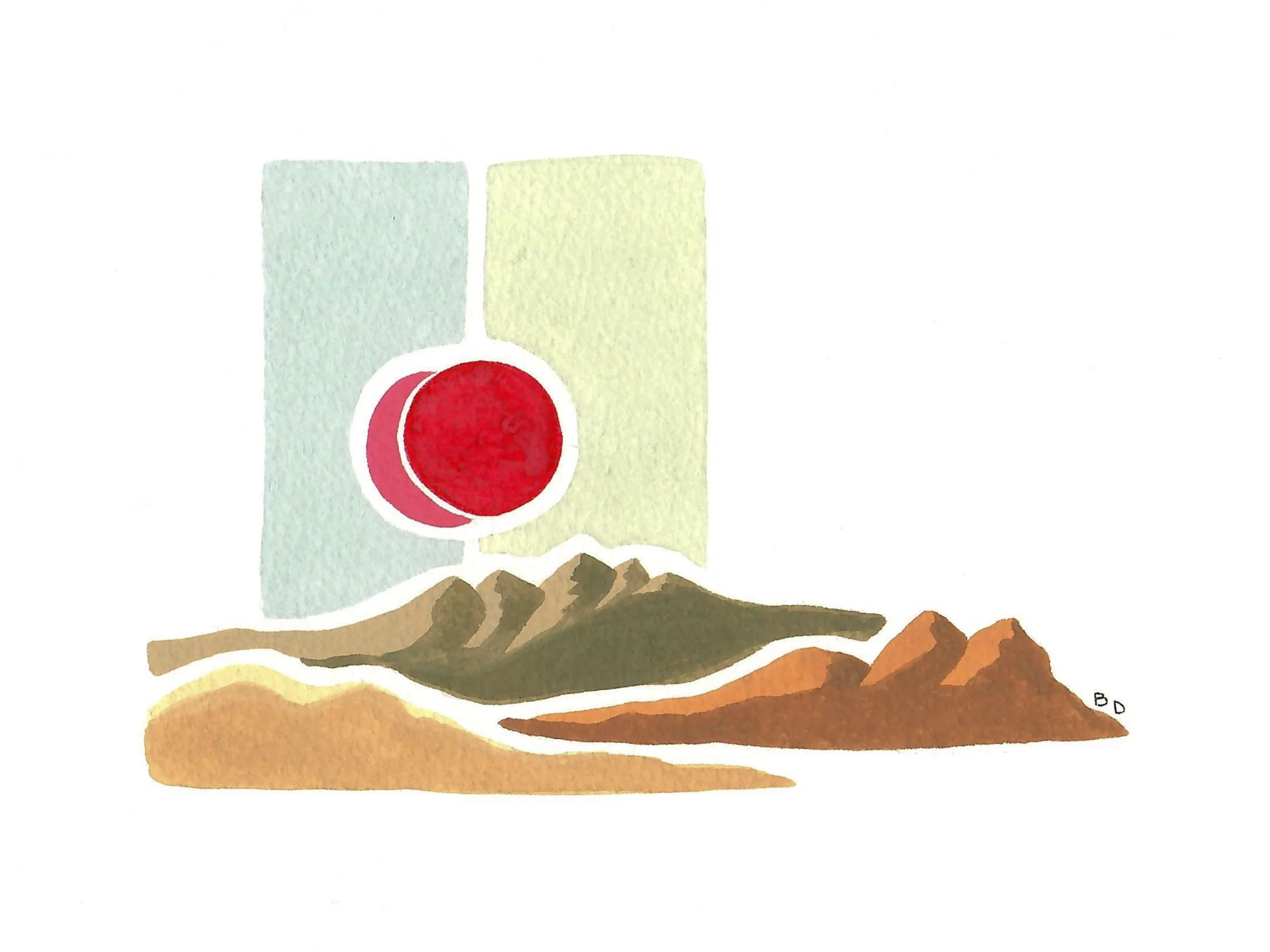  "Negev"  
 
2020, gouache, 8x6in.