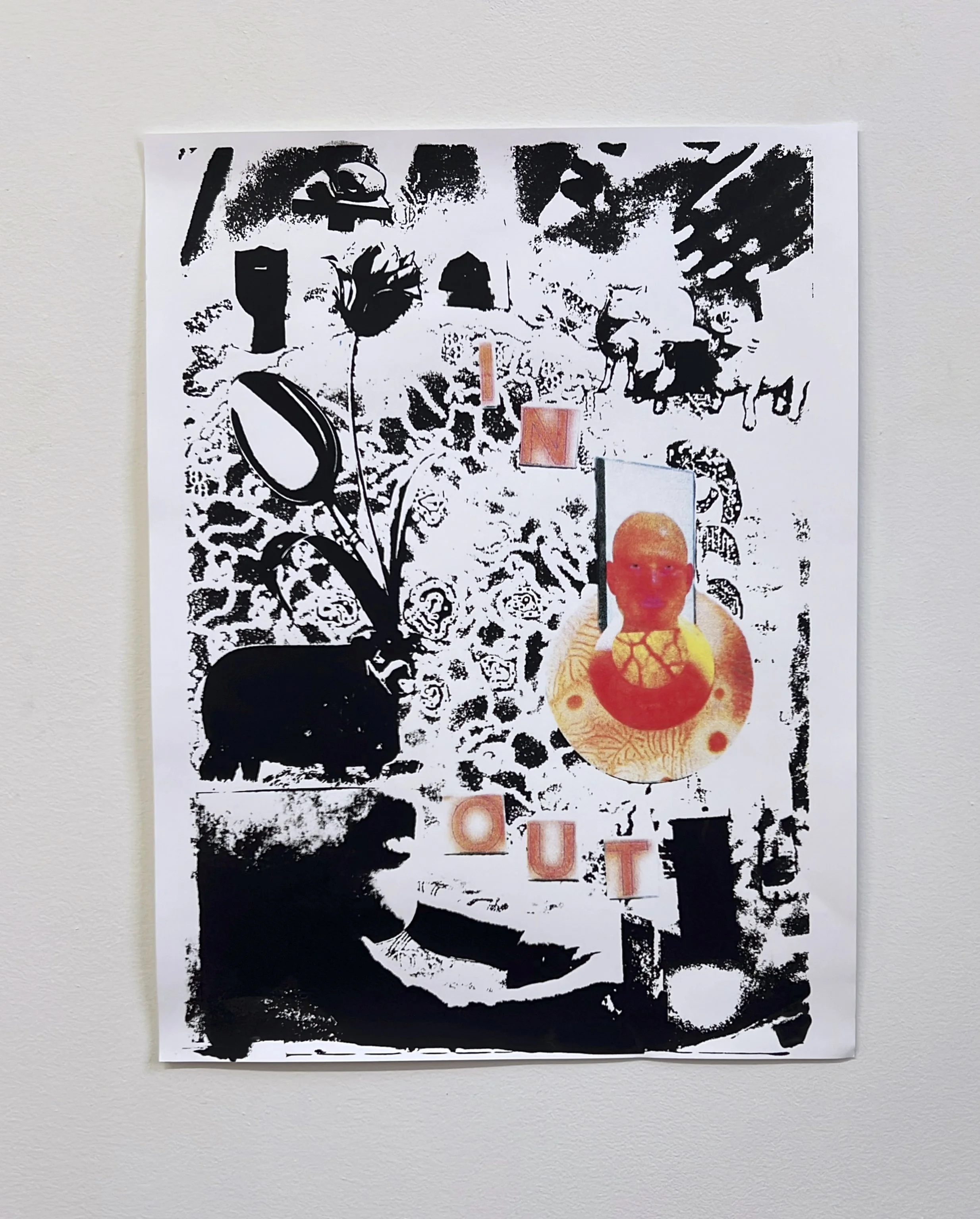   "in, out"  
 
 2026, screenprint on paper, 18x24in.