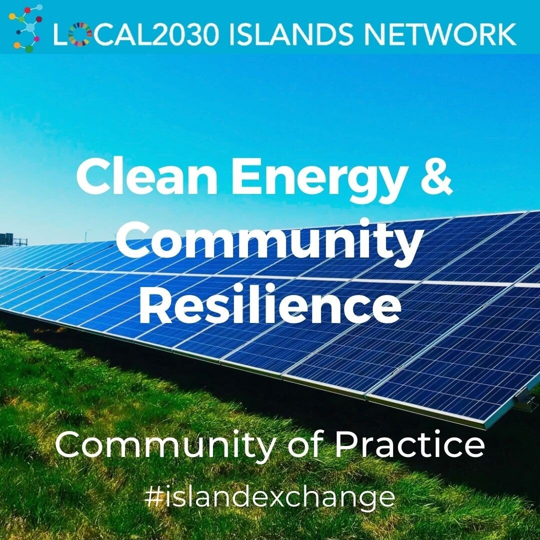 The Local2030 Islands Network launched new Communities of Practice (CoP) during COP26 to support peer-to-peer #islandexchange and provide technical assistance to achieve the #SDGs

The Clean Energy &amp; Community Resilience CoP, which kicks off this