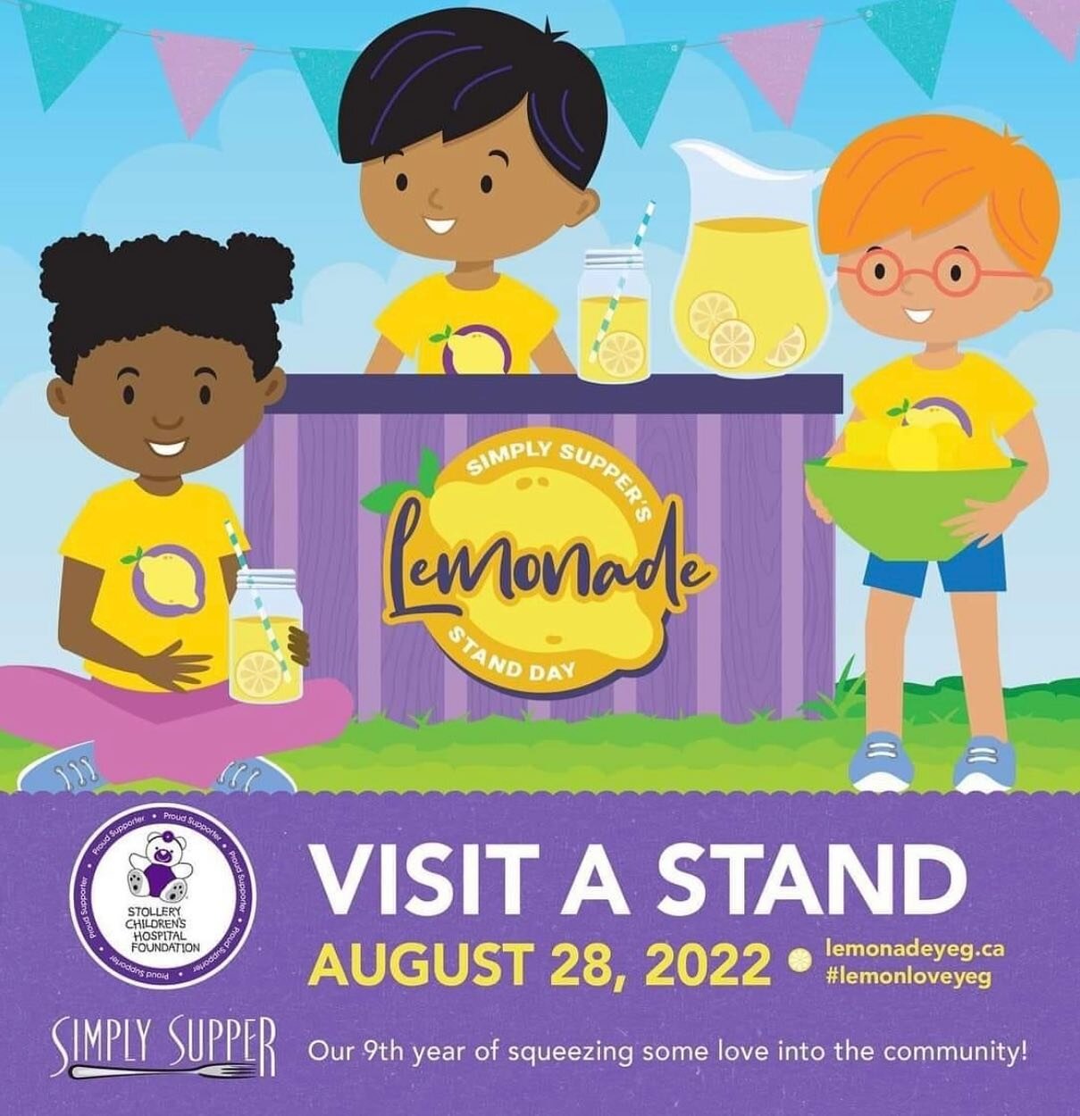 Sunday August 28!

Hi Kennedy can you post this on Facebook tomorrow and put a story on instagram.

Sunday August 28
12-4pm

A few local kiddos will be raising money for the Stollery Children's Hospital this Sunday. Come visit them for iced tea, lemo