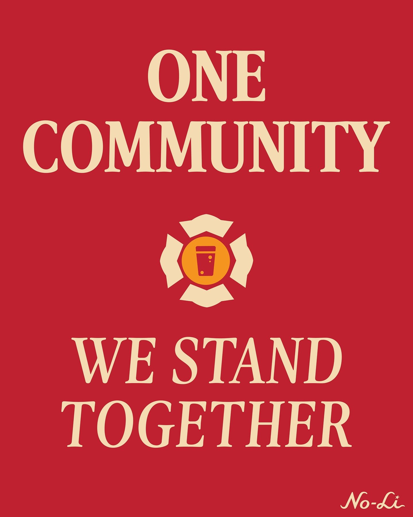 We stand with our community.&nbsp;We stand with our Fire Fighters.&nbsp;We stand with our first responders. ❤️