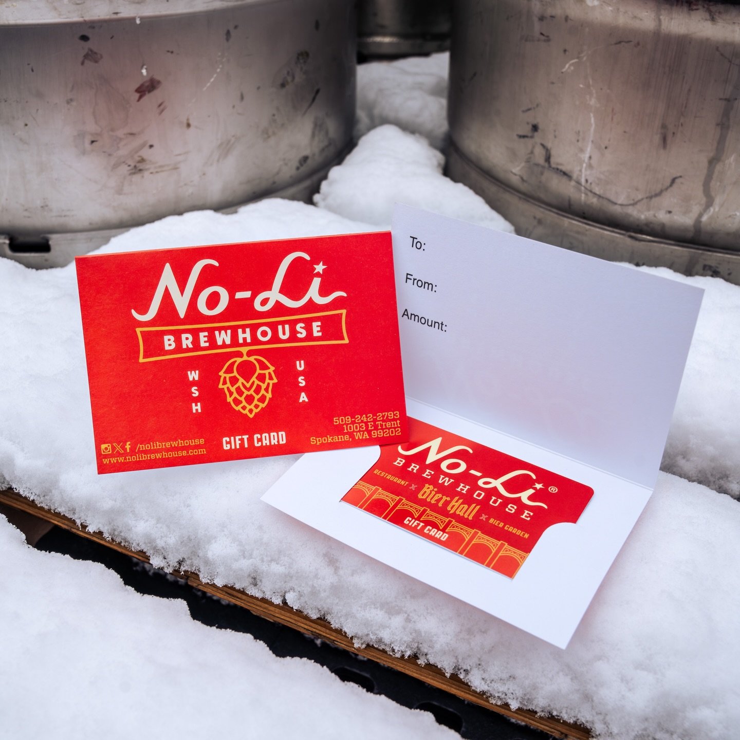 Wrap up the holidays the easy way 🎁

A No-Li gift card always fits &amp; always hits!

Pick one up at the Pub or order online and support local 🍻