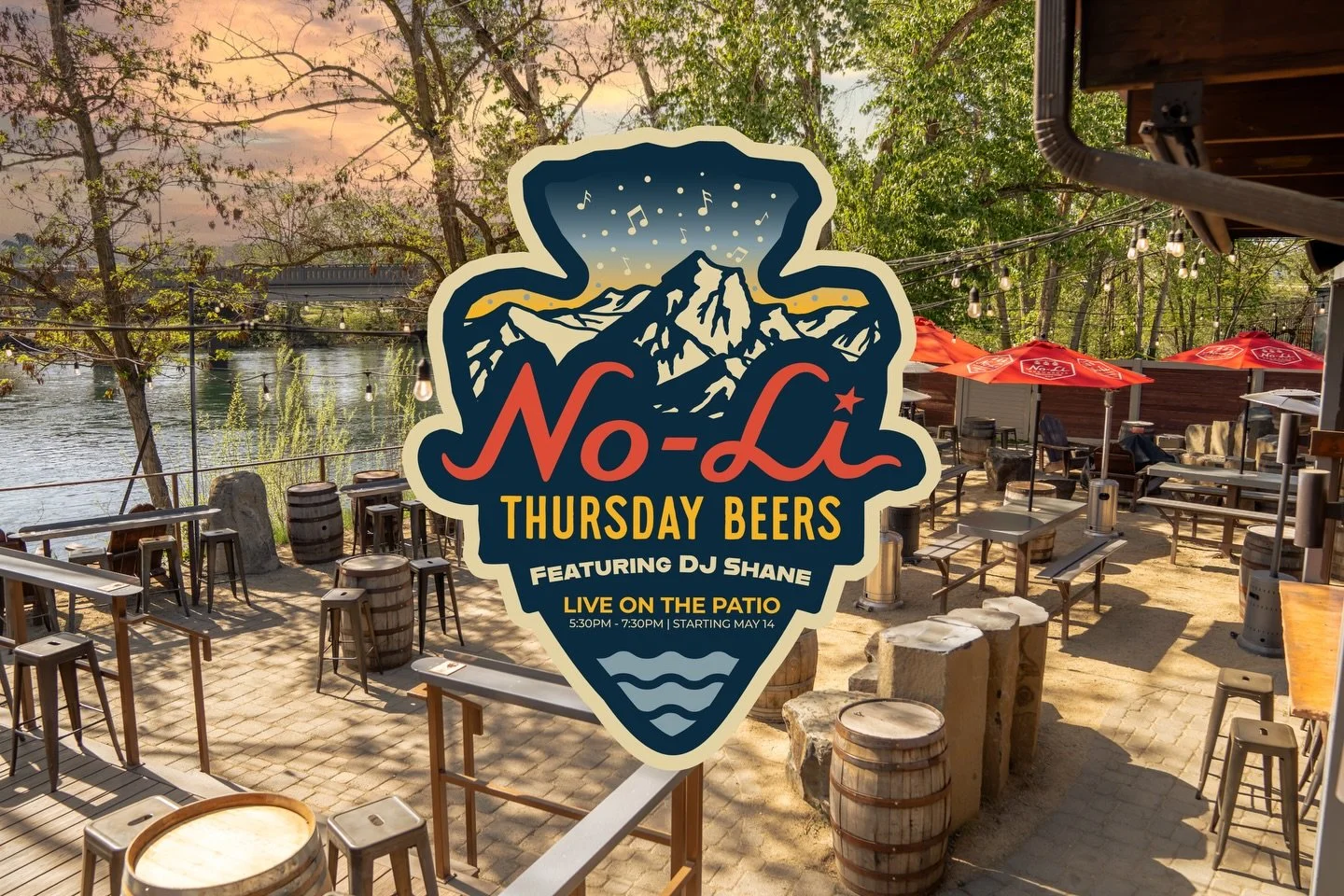 🔥 Thursday Beers 🔥

Starting May 14, DJ Shane is bringing the soundtrack to your summer Thursdays at the No-Li Bier Garden 🍻🌊

Cold beer. Riverside sunsets. Patio beats.

📍 No-Li Bier Garden
🗓 Thursdays
⏰ 5:30PM&ndash;7:30PM
18+