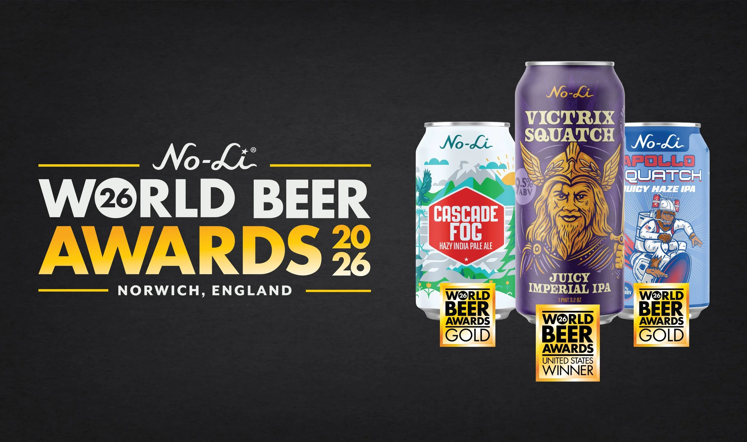 No-Li Receives Gold Medals at 2026 World Beer Awards