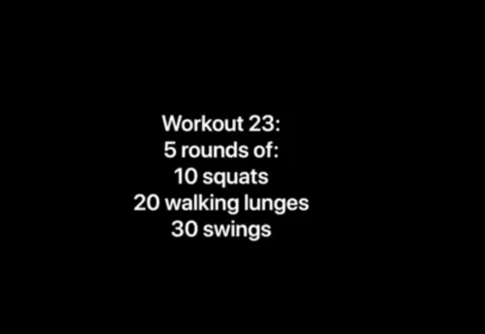 Workout 23