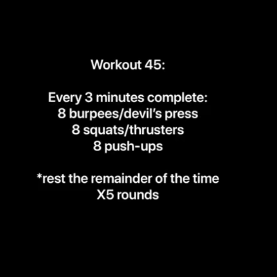 Workout 45