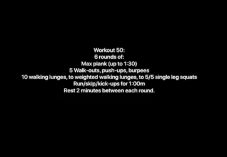 Workout 50