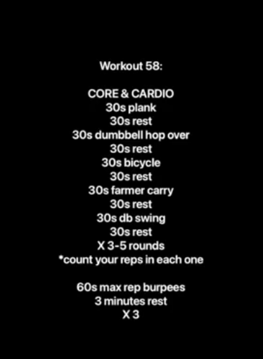 Workout 58