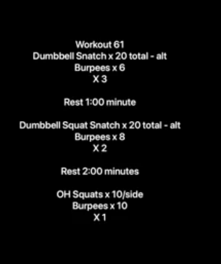 Workout 61