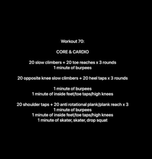 Workout 70