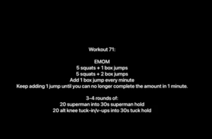 Workout 71