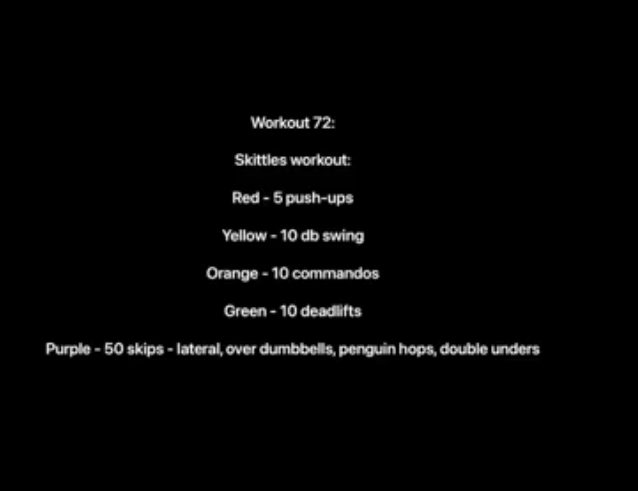 Workout 72