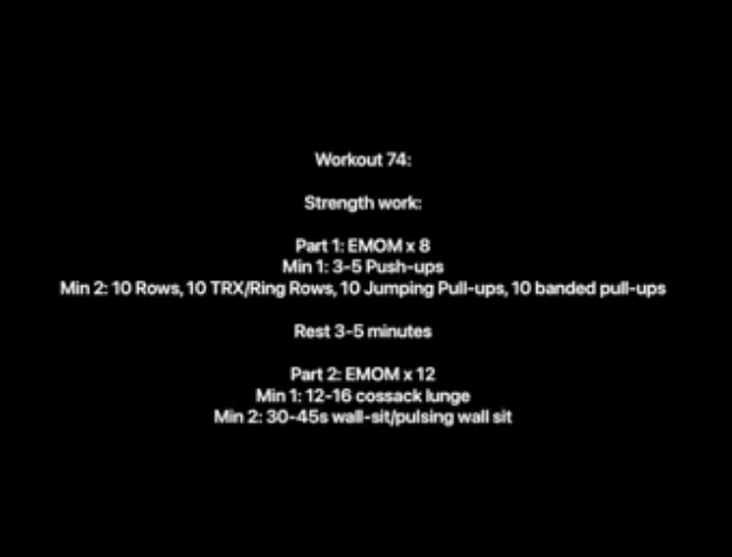 Workout 74
