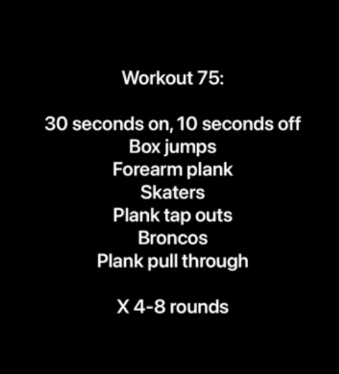 Workout 75