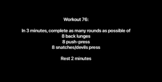 Workout 76