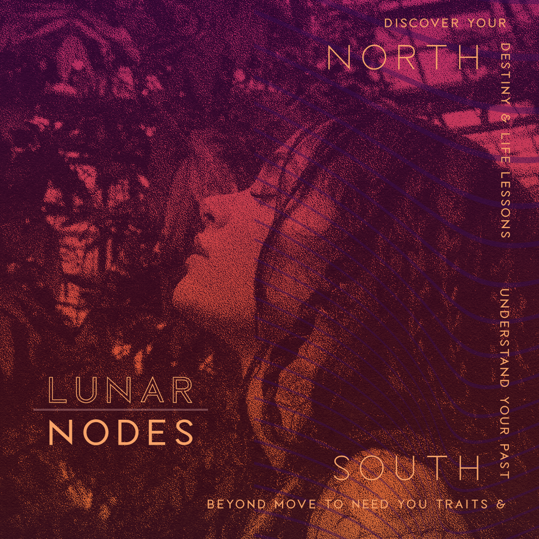 Interested in looking into your lunar nodes? First look up your birth chart, then your chart will tell you where you south and north nodes are. Then google away ‘sign + north node’ and do your research, you’ll be amazed at what you find.