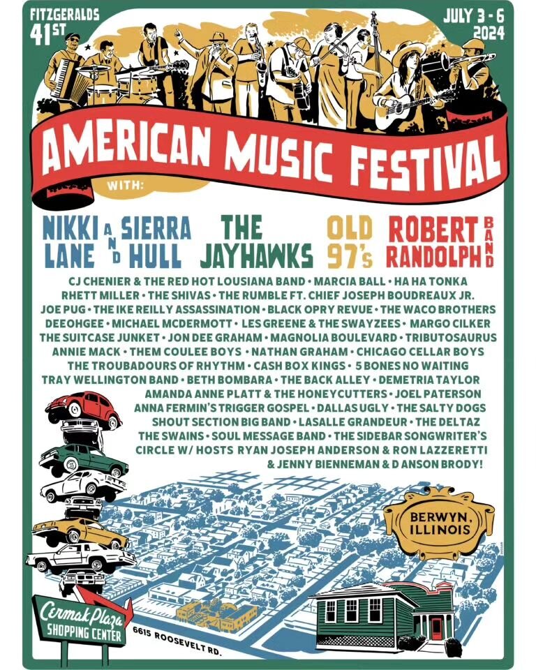 Chicago folks - we'll be back in your area this summer! Looking forward to being a part of this amazing lineup!&nbsp;😎

The 41st annual Fitzgerald's American Music Festival takes place July 3-6 in Berwyn, IL.

An instagram pre-sale takes place at 10