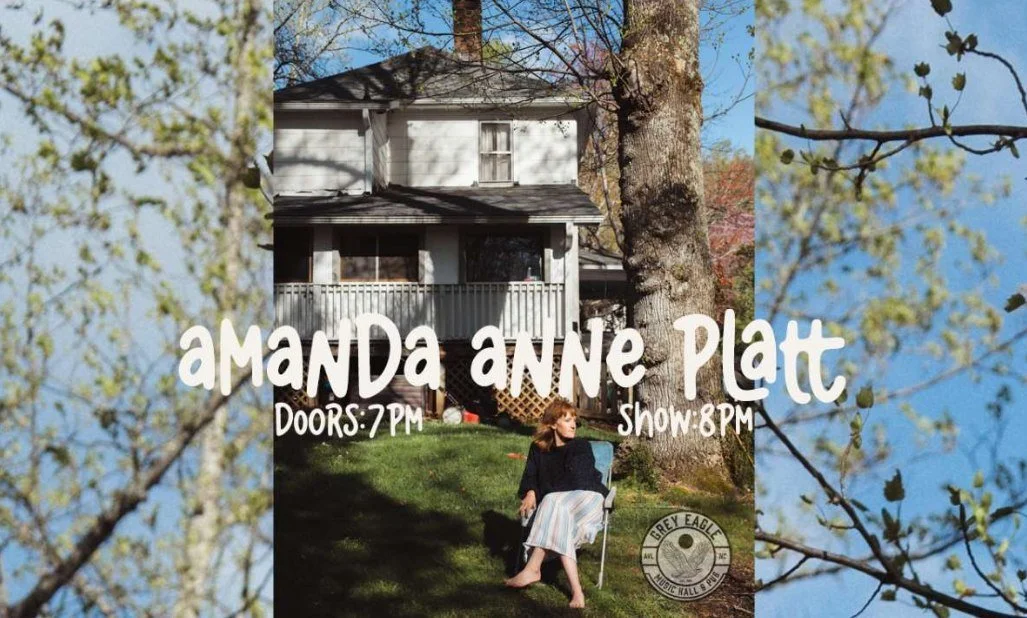 @thegreyeagle Presents: Amanda Anne Platt, Friday, August 15 Doors: 7pm Show: 8pm - all ages are welcome, see you next month, Asheville! (Ticket link in bio!)

AMANDA ANNE PLATT

Amanda Anne Platt has been writing and performing her original songs in