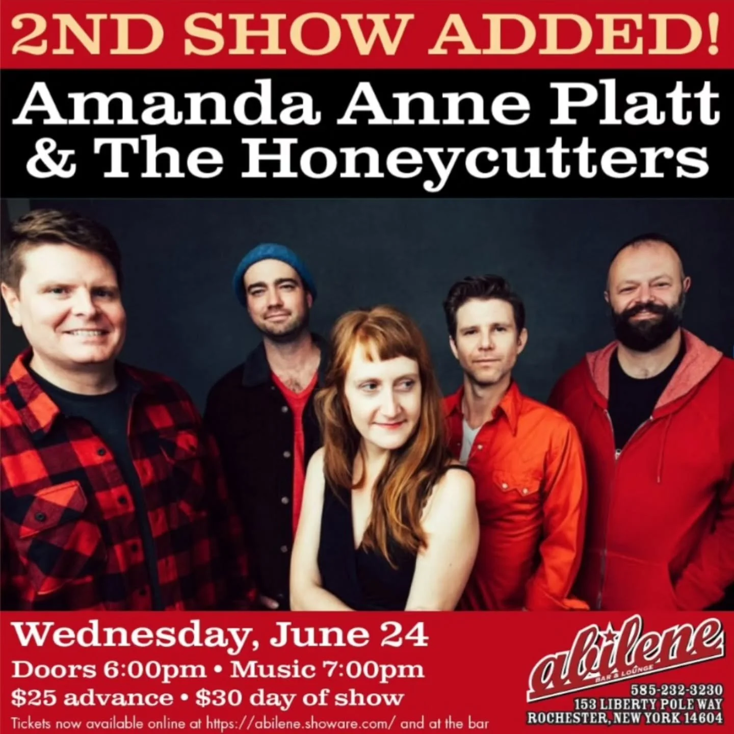 Rochester friends, we have added a *second night* at the legendary @abilenebarandlounge Come on out to both nights if you're feeling frisky, and bring a friend or three! Tickets on sale now for both nights! 🍻 
.
#rochester #rochesterny #rochestermus