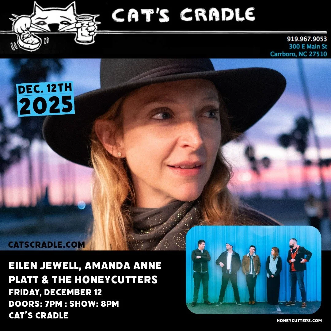 Got your tickets yet, North Carolina? See you in December with the incredible @eilen_jewell at @catscradlenc! 🎼🎉⚡🎼

Eilen Jewell, Amanda Anne Platt &amp; The Honeycutters
Friday, December 12
Doors: 7pm : Show: 8pm
Cat&rsquo;s Cradle

Tickets: http