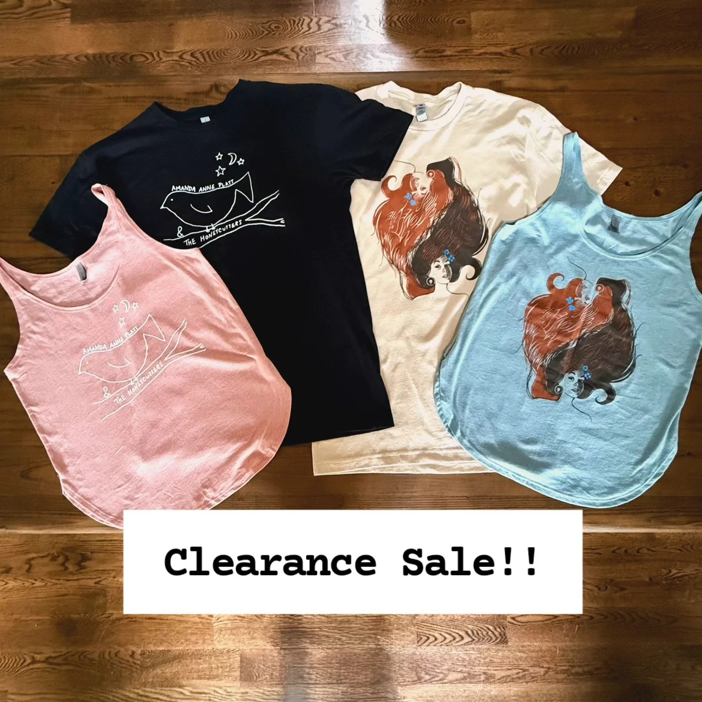 Hey there friends. We're clearing out some old stock over at Honeycutters merch HQ. Check our website for deep discounts on remaining tees and tanks. Sizes are limited but you might find yourself a bargain in there! Link in bio