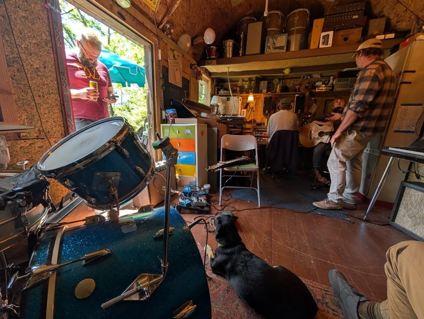Working on some new music today over at the @pressonrecords shed