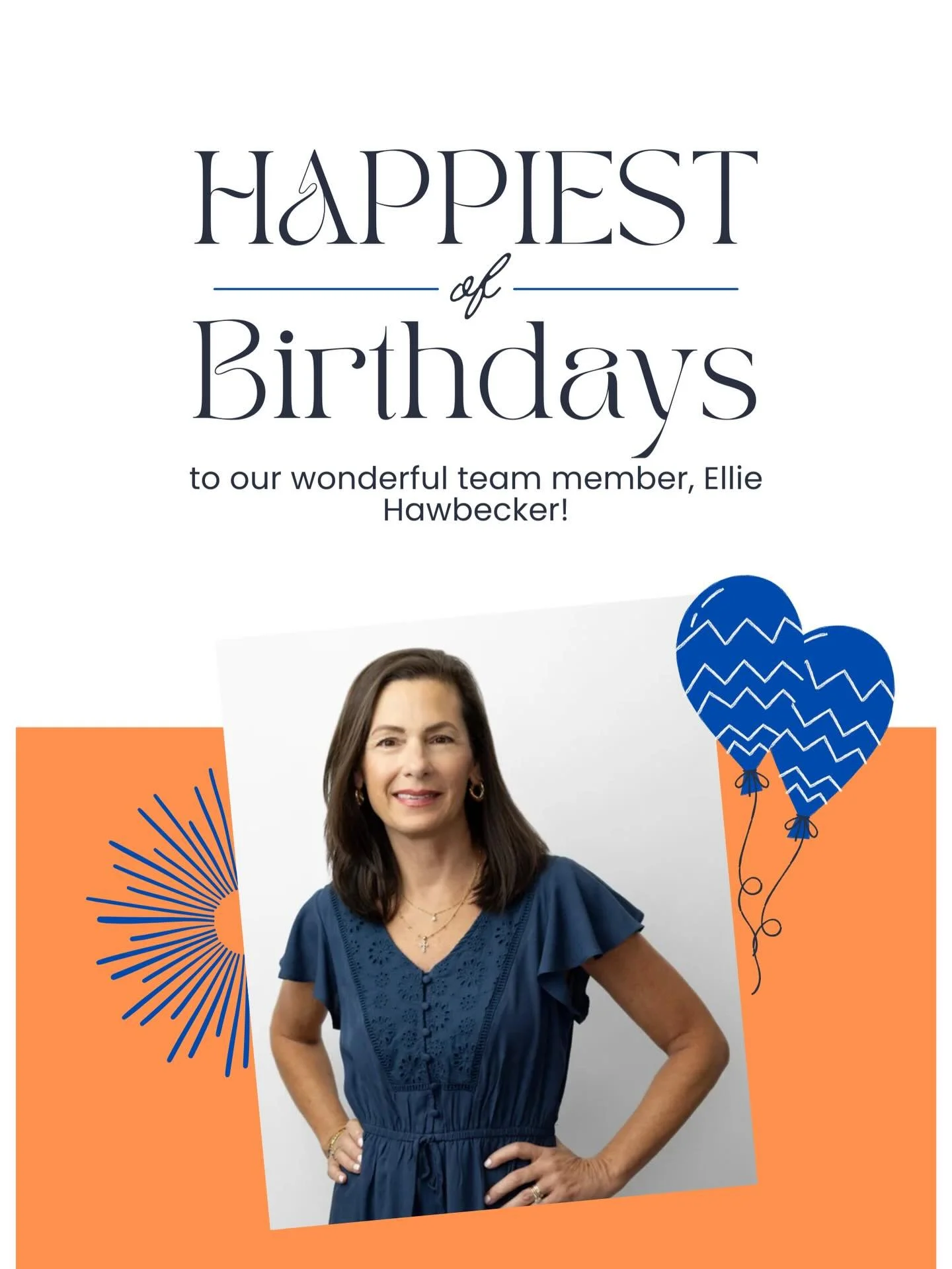 Happy Birthday to our wonderful team member, Ellie! 🎉🎂
We&rsquo;re so grateful for your dedication and kindness. Thank you for all you do and for being such an important part of our team. Wishing you a joyful year ahead! 🧡💙
