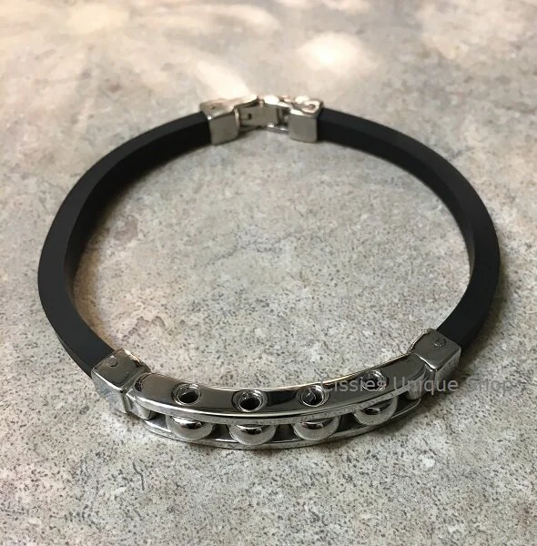 Men's ZOPPINI ITALIAN Silver Stainless Steel Bracelet