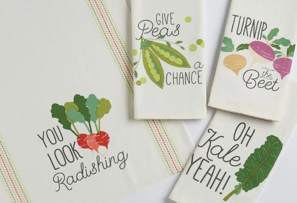 VEGETABLE PUN DISHTOWEL