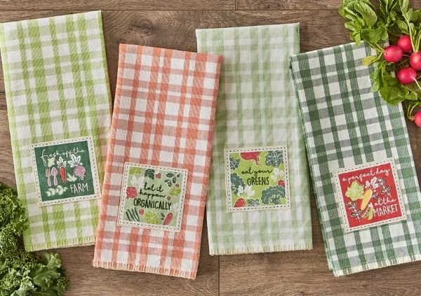 EAT YOUR GREENS DISHTOWEL